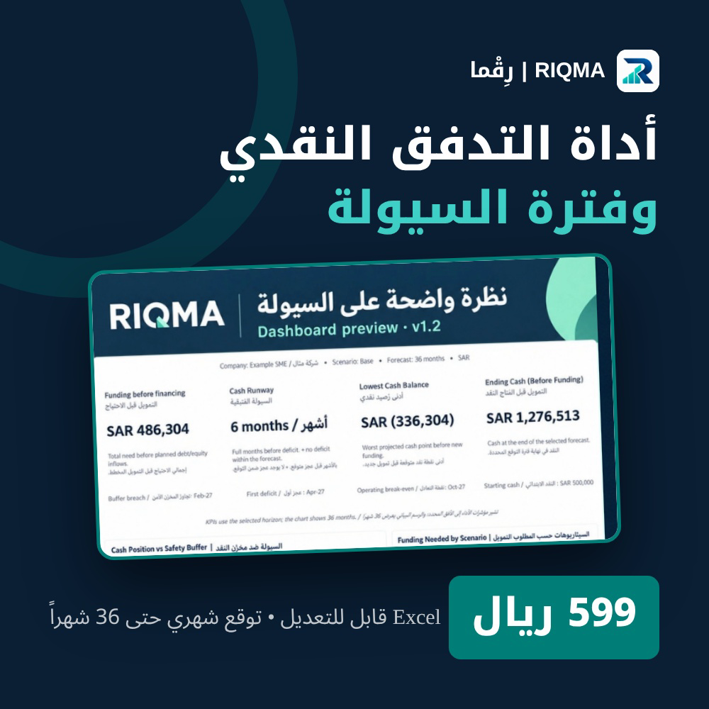 أداة التدفق النقدي وفترة السيولة